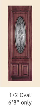 1/2 Oval6’8” only